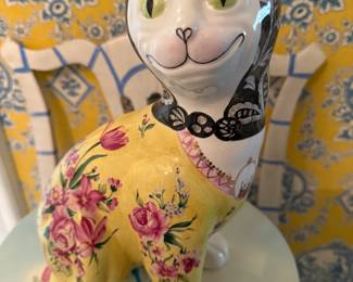 MOTTAHEDEH Galle Porcelain Cat 
