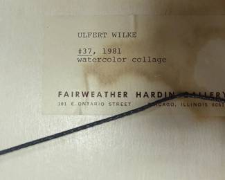 Ulfert Wilke Watercolor Collage 