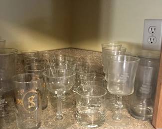 Monogram glassware