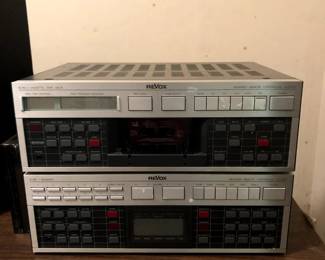 Vintage Revox receiver and Tape player