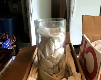 Crate and Barrel Glass Vase
