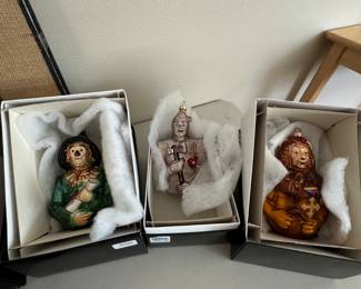 Wizard of Oz - Scarecrow, Tin Man and Lion by Christopher Radko