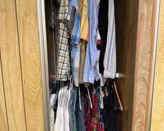 Large selection of men’s and women’s clothing and shoes