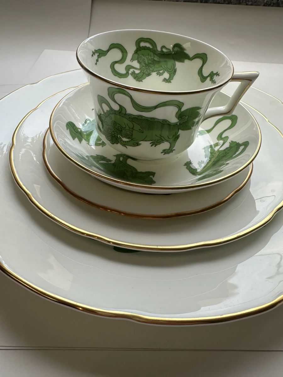 Wedgwood Chinese Tigers Green China