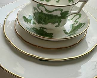 Wedgwood Chinese Tigers Green China