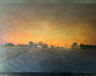 Artist Michael Dubina has been an acclaimed painter of the midwestern landscape for over 20 years. While known for his large scale panoramic works, his newest landscape paintings are rendered in minute, evocative and visionary detail. These jewel-like works embody at once a sense of magic realism and an expansive, romantic expressionism. The images are painted with traditional oil techniques on the inside of matchbook covers and are floated in over-sized black frames which complement the physicality of the painted object.
