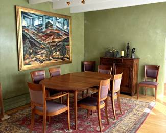 Thomas Moser Dining Table and 8 Chairs