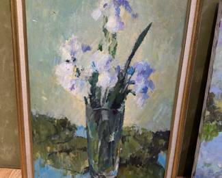 Iris oil on canvas