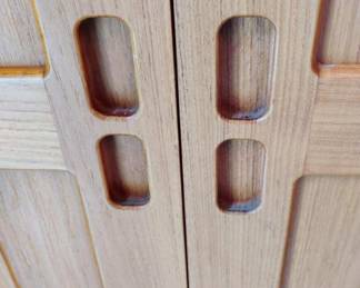 Mid Century Danish Teak 4 Door Cabinet