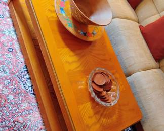 Oak Rectangular Coffee Table with Lift Top