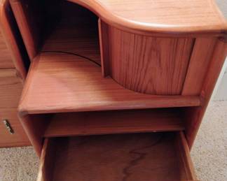 Kibaek Mobelfabrik Denmark Queen Size Platform Bed with Rotating Backrests