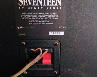 Pair of Cambridge Soundworks Model Seventeen Bookshelf Speakers