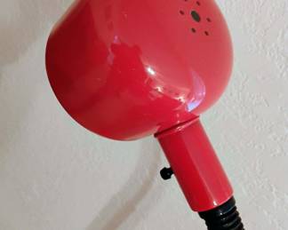 Retro Red Gooseneck Floor Lamp 