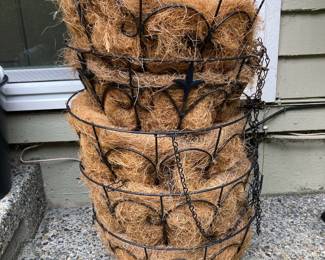 Coco Fiber Wire Hanging Baskets
