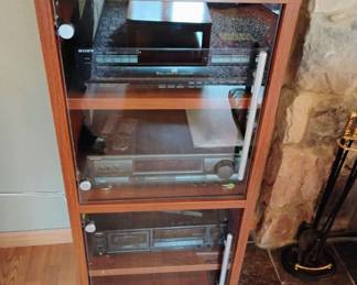 IKEA Glass Front Stereo System Cabinet
