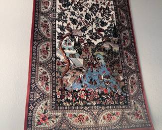59" x 40" Silk Hereke Ozipek Rug 