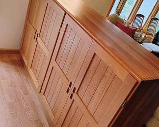 Mid Century Danish Teak 4 Door Cabinet