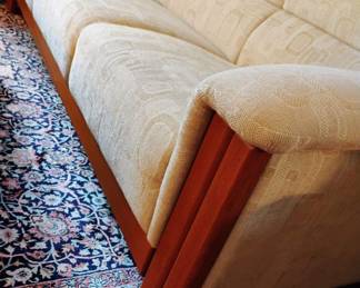 KSL Mfg Co. Love Seat & Couch with&nbsp;White Geometric Upholstery