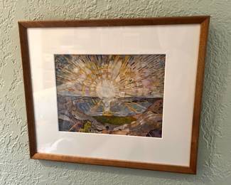 Framed & Matted Print "The Sun" by Edvard Munch 