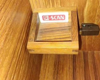d-Scan Mid Century Danish Teak Convertible Rolling Bar Cabinet