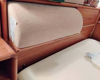 Kibaek Mobelfabrik Denmark Queen Size Platform Bed with Rotating Backrests