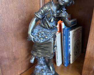 Brass Statue one of a set. 