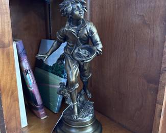 Brass Statue one of a set