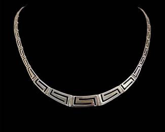 10K Gold Greek Key Necklace