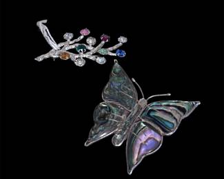 Sterling Silver Brooches 