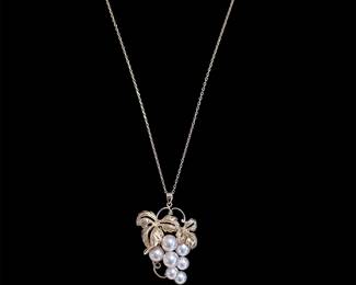 14K Gold Mikimoto Pearl Necklace