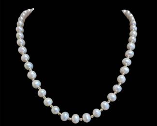 14K Gold & Cultured Pearl Necklace