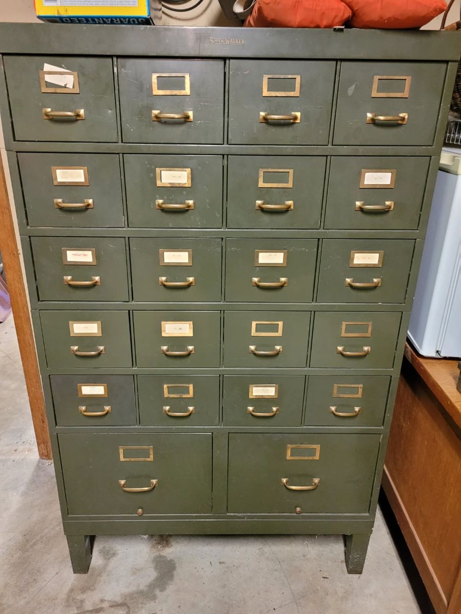 Large metal file cabinet