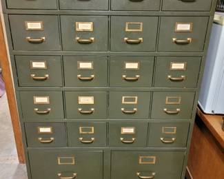 Large metal file cabinet