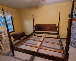 King size four poster bed frame 