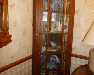 corner cupboard / dishes 