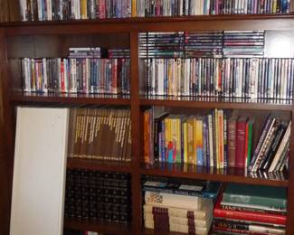 LOTS of cd's and DVD's 