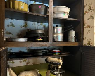 Pans, Mixer, Cutting Boards