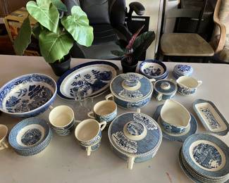 Currier and Ives dishes