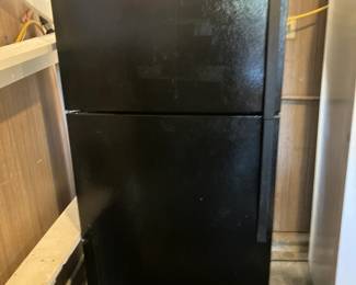 Black Whirlpool refrigerator