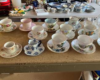 Tea cup collection