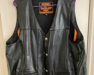 Leather vest