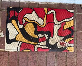 KC Chiefs door mat