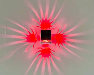 Silver Red Projection Wall Sconce Light (we have six of these)