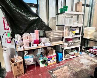 Restaurant Supplies, Food Storage Bins, Tables, Shelf, Catering Items, 