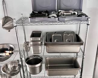 Chrome Shelf, Stainless Steel Serving Ware, Portable Tabletop Stoves