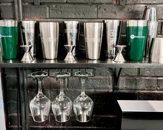 Drink Shakers and Wine Glasses