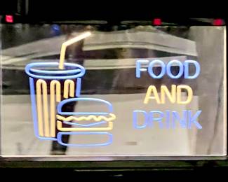 Lighted Food and Drink Sign