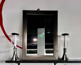 Mirror and Drink Dispensers