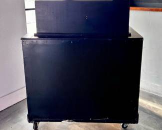 Wooden Rolling Hostess Stand