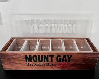 Mount Gay Barbados Rum Condiment Holder Bar Caddie 